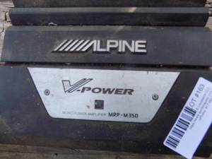 lot 163 image: Alpine B power amp MRPM550