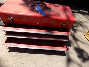 lot 177 image: 3 drawer tool box