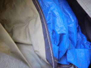 lot 205 image: Tent in duffle bag includes poles
