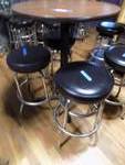 Round Bistro table  30" DIAMETER with 4 chairs