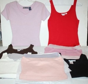 lot 35 image: Womens soft sweaters and tube tops size XS