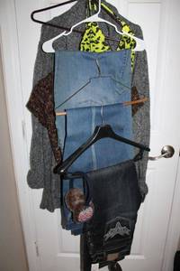 lot 50 image: Womens sweaters and jeans (most still have tags)