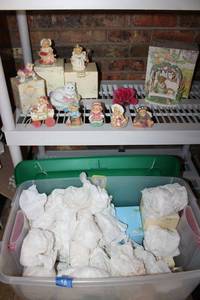 lot 98 image: Home dcor and figurines (only a unwrapped a sampling for photos)