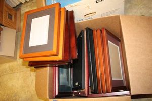 lot 64 image: Wood picture and photo frames