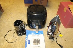 lot 80 image: Air fryer, iron, and water pick