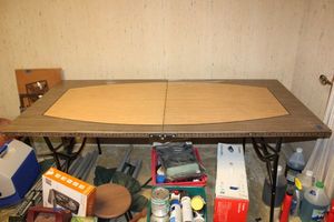 lot 144 image: Vintage metal folding table