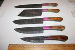 Damascus steel NEW kitchen knife set (5 times the money)
