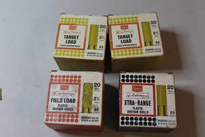 lot 26 image: vintage Ted Williams brand shotgun shells sold by Sears