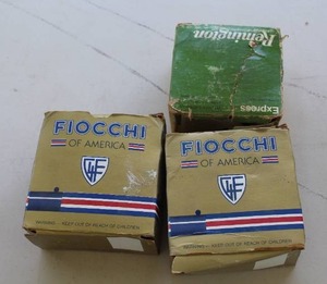 lot 51 image: vintage box of Fiocchi of America target shotgun shells and Remington they are 12 gauge