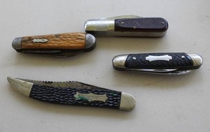 lot 41 image: Sabre, Fish-knife, and other pocket knives