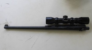 lot 74 image: 22 barrel and scope