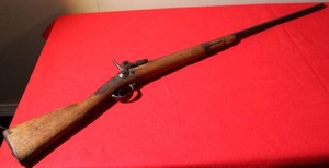 lot 18 image: Vintage black powder Muzzleloader
