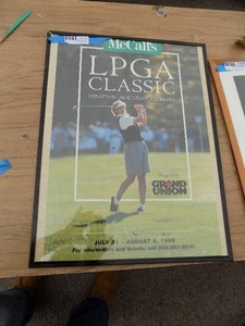 lot 86 image: LPGA classics- Vermont Poster framed  24 X 18