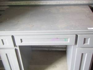 lot 21 image: Desk 3 drawer and 2 cabinets  42W X 23 D X 32 H