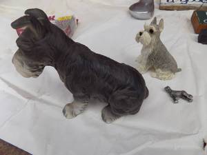 lot 170 image: Miniature schnauzer ceramic x 3
