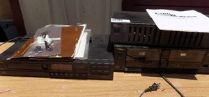 lot 188 image: Curtis Mathes AK555 stereo double cassette deck  AQ727 stereo graphic equalizer