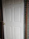 White interior door  35" W