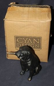 lot 29 image: Cyan Design Mini Bulldog sculpture made of Iron with an Old World finish.
