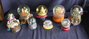 lot 62 image: Collection of Vintage style Disney musical snow globes and others