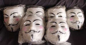 lot 78 image: Bulk lot of Anonymous hacker masks
