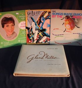 lot 84 image: Collection of LPs, Julie Andrews, Glenn Miller and His Orchestra, Beatles tribute compilation and Jerry Lee Lewis