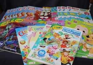 lot 91 image: Bulk lot of Crayola Once Upon a Time and Fairy Tail coloring Books and others