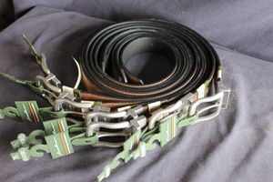 lot 157 image: Bulk lot of Eddie Bauer size 36 Leather belts