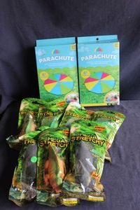 lot 165 image: Activity Parachutes and stretch dinosaurs