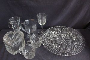 lot 181 image: Pressed Glass items