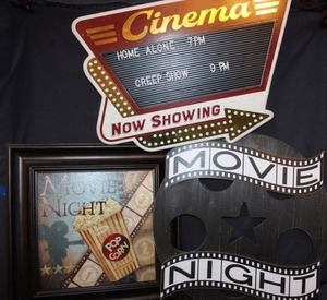 lot 187 image: Movie themed wall decor
