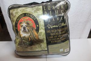 lot 240 image: Plush Bulldog Blanket
