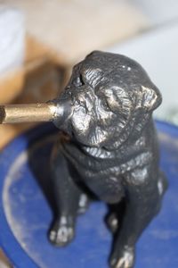 lot 228 image: Cyan Design Mini Smoking bulldog