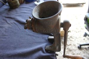 lot 310 image: Vintage meat grinder
