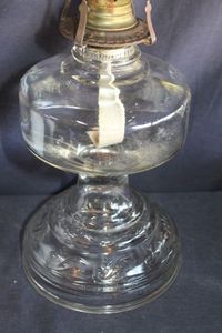 lot 357 image: Vintage oil lamp