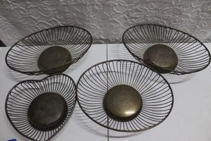 lot 391 image: Brass Wire Baskets