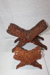 lot 387 image: Wooden Book Pedestals