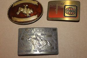 lot 214 image: Belt Buckles