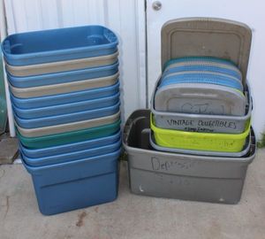 lot 427 image: Totes and Lids as Shown