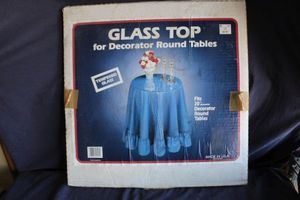 lot 436 image: 20 inch Glass Table Top