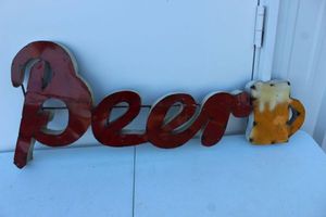 lot 450 image: Metal Beer Sign