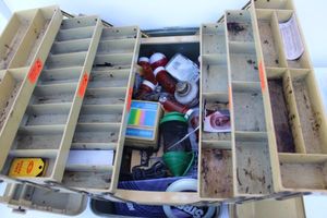 lot 464 image: Fishing Tackle Box and Contents