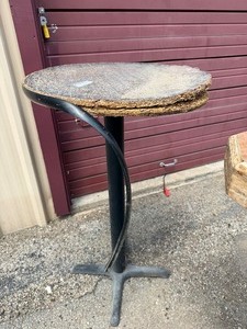 lot 233 image: Round bistro table