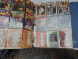 lot 60 image: Baseball cards in binder  plus hockey photo