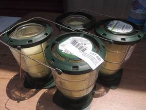lot 80 image: Coleman citronella 70 hour candle lanterns 4 NEW