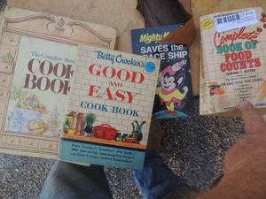lot 156 image: Cookbooks and Mighty Mouse book