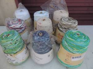 lot 162 image: Cones of cotton thread x9