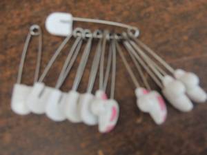 lot 205 image: Vintage diaper pins