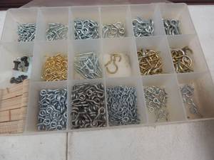 lot 210 image: TRAY OF Eyehooks
