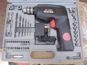 lot 308 image: REGITAR 38  cordless drill 4.8 volt
