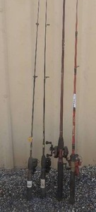 lot 330 image: Fishing rods and reels Shakespeare LXUL x2 and sp5622m m300 AlphaXT